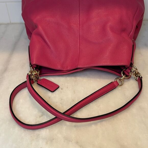 Coach Madison Pebbled Leather Phoebe Hobo Shoulder Bag HTF - Picture 10 of 16